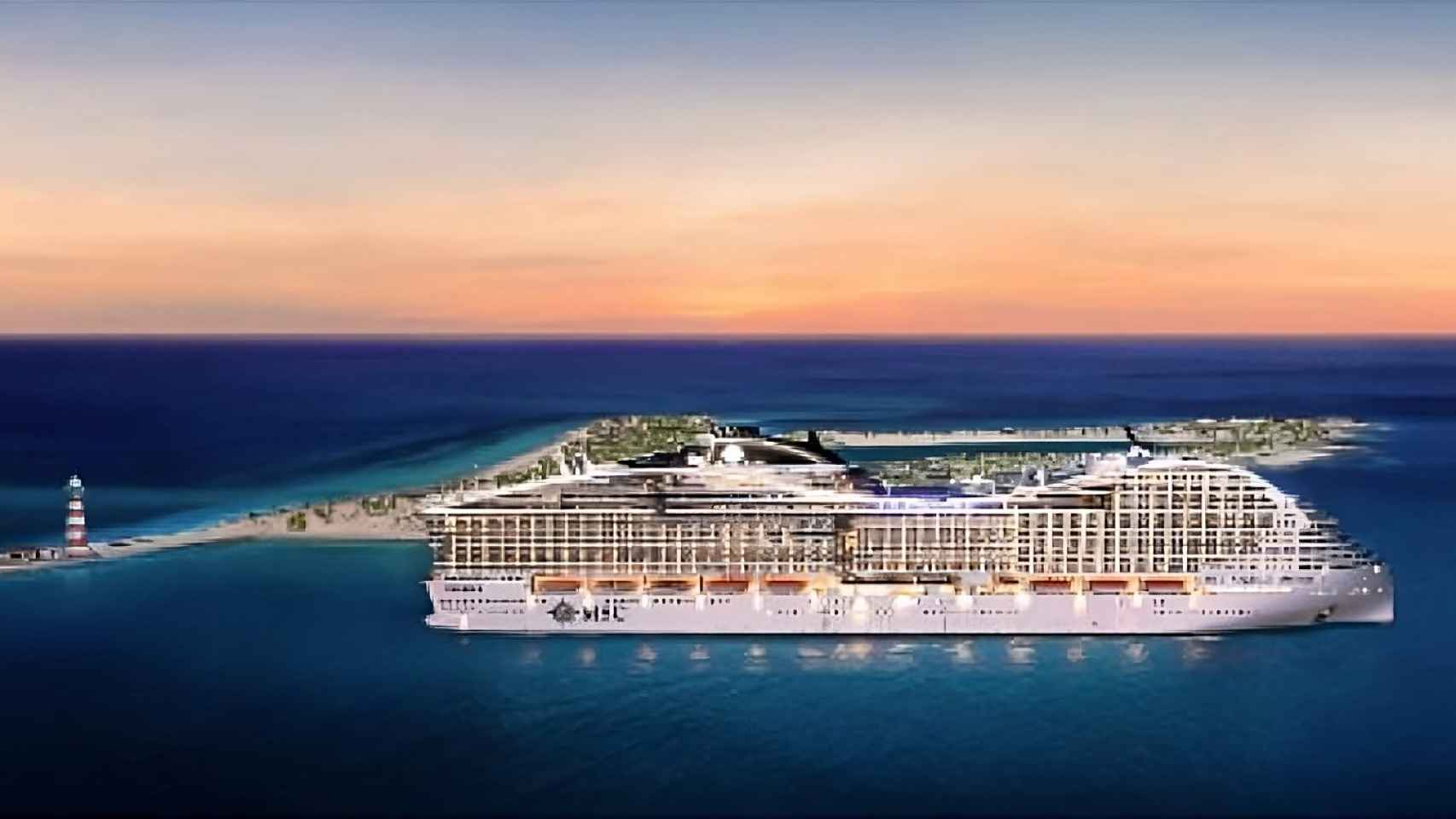 Las tres entidades se alían en la feria Seatrade Cruise Global, en la imagen el 'MSC World Europa'.
