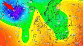 El aproximamiento de bajas presiones que afectará a Europa Occidental, España incluida. Meteored.