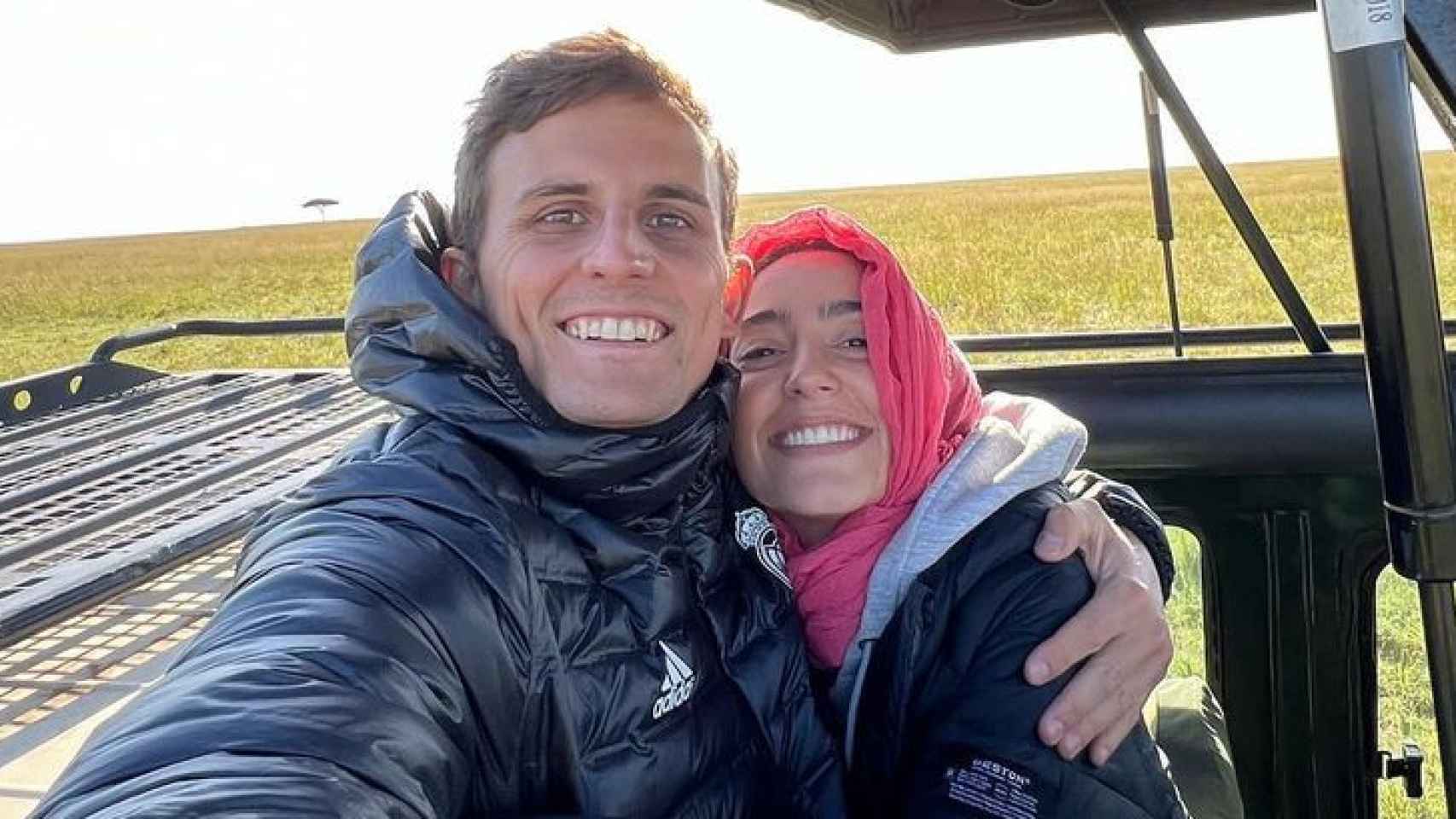 Ana Iglesias junto a su marido, Rodrigo Núñez, en una imagen de sus redes sociales.