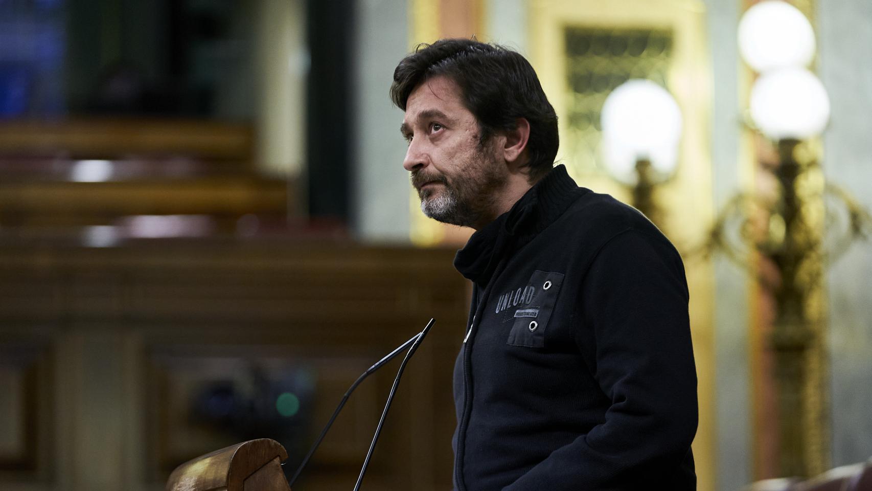 El diputado de Unidas Podemos Rafael Mayoral, en el Congreso de los Diputados.