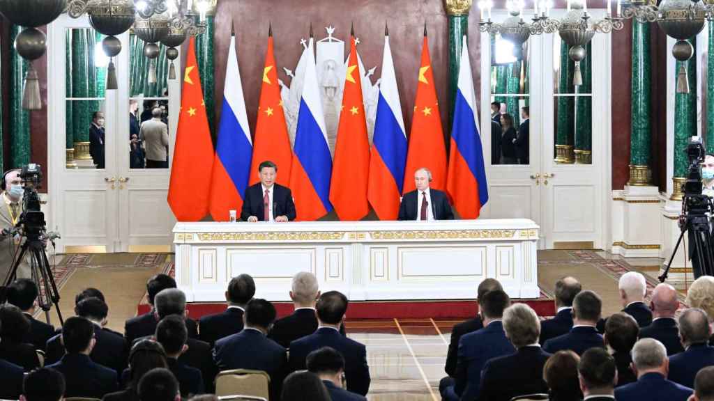 Xi Jinping y Vladímir Putin durante su reciente reunión en Moscú.