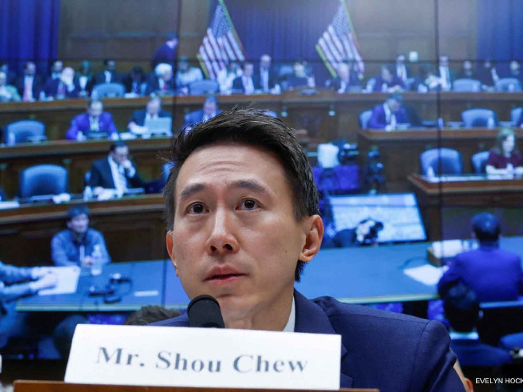Shou Chew, director ejecutivo de TikTok, en su declaración en el Congreso de los Estados Unidos.
