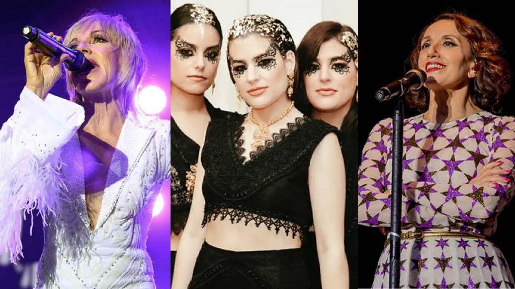 Ana Torroja, Tanxugueiras y Luz Casal, en las fiestas de Valladolid