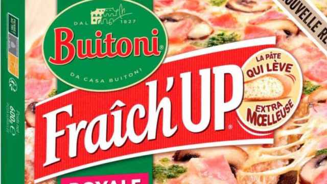 Un envase de pizzas Buitoni.