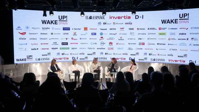 Un momento de la mesa redonda de Wake Up, Spain! 2023 dedicada a la escasez de talento femenino en empresas tecnológicas.