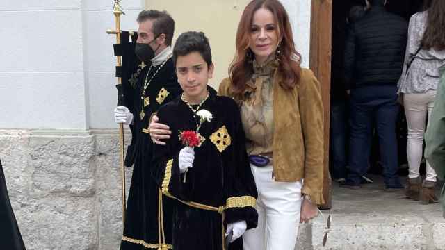 Silvia Clemente con su hijo Rafael