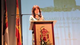 Blanca Fernández en Sonseca (Toledo). Foto: PSOE CLM.