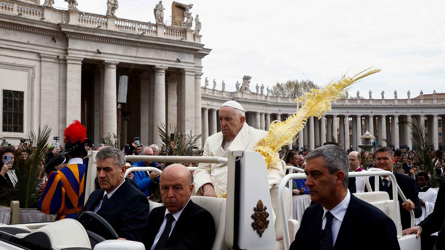 El Papa Francisco, durante la ceremonia