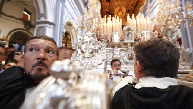 Banderas, con su virgen de Lágrimas y Favores un año más.