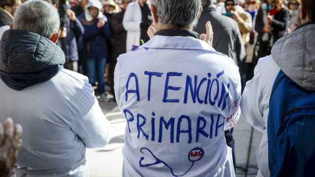 Protesta de los médicos en la ciudad de Valencia, en imagen de archivo.