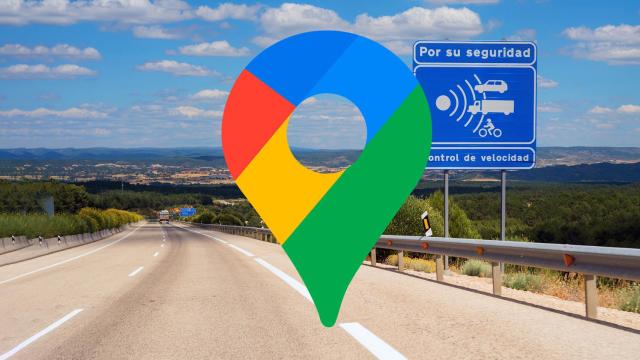 Fotomontaje con el logo de Google Maps.