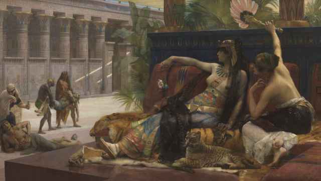 Alexandre Cabanel: 'Cleopatra probando venenos en prisioneros condenados' (1887). Museo de Bellas Artes de Amberes.