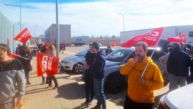 Concentración en Cabanillas del Campo (Guadalajara). Foto: CCOO.