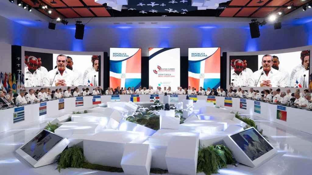 Vista general de una sesión plenaria en la XXVIII Cumbre Iberoamericana de Jefes de Estado y de Gobierno, a 25 de marzo de 2023, en Santo Domingo (República Dominicana). David Zorrakino / Europa Press