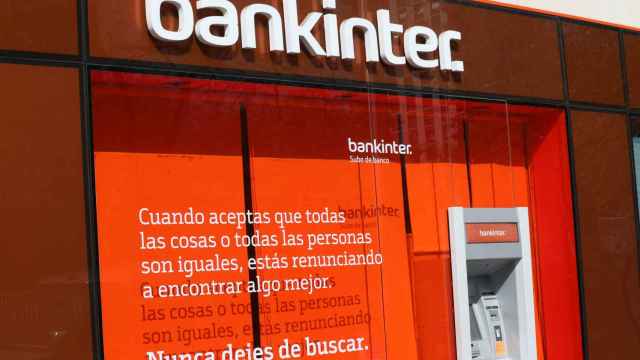Una oficina de Bankinter en Madrid.