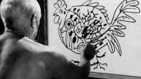 Una escena de 'El misterio Picasso' (1956), de Henri-Georges Clouzot