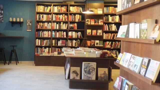 Interior la librería Letras Corsarias, en Salamanca