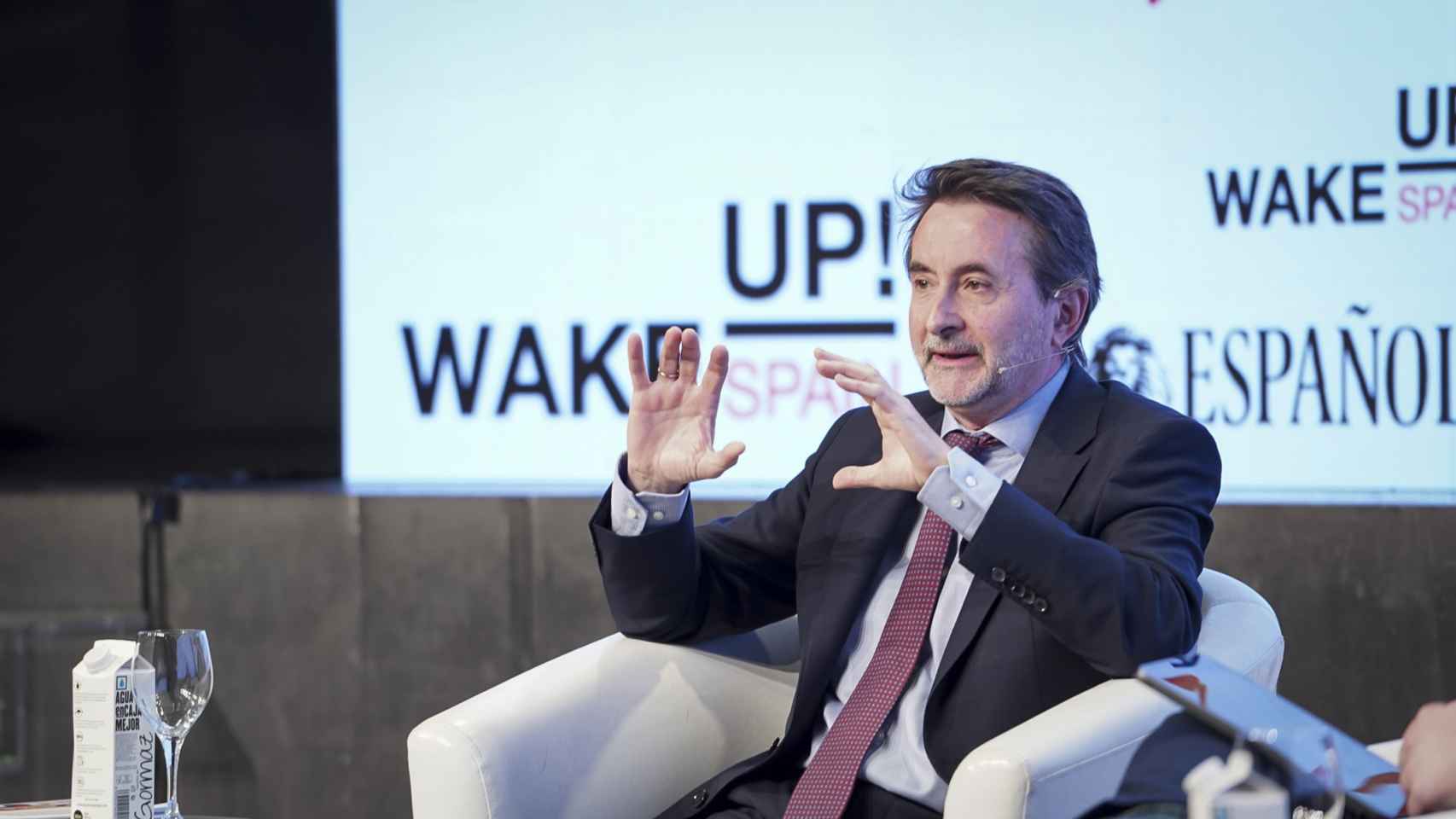 Josu Jon Imaz, consejero delegado de Repsol, en la tercera edición del foro 'Wake Up, Spain!', en Casa de América, a 27 de marzo de 2023, en Madrid.