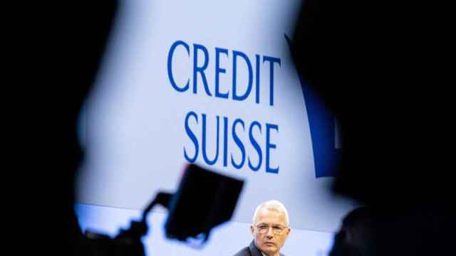 Axel Lehmann, presidente de Credit Suisse, durante la junta de accionistas del banco celebrada este martes.