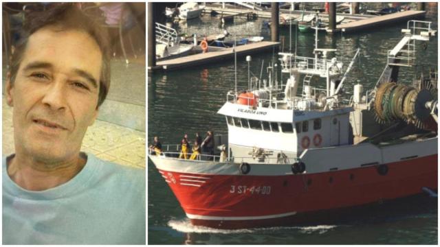 'El Fali', a la izquierda. A la derecha, el 'Vilaboa Uno', el barco hundido frente a la costa de Santander en la madrugada del lunes.
