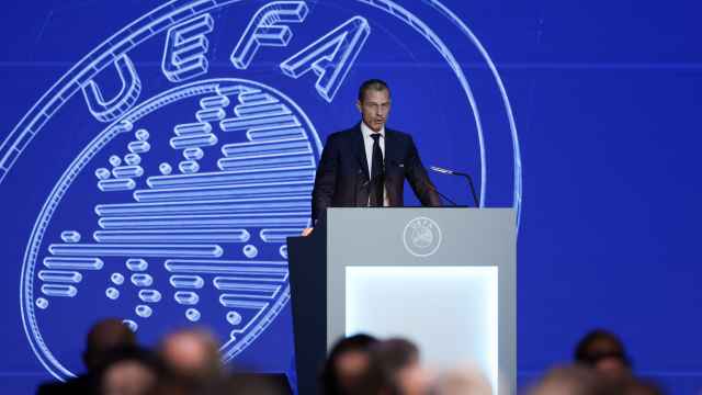 Aleksander Ceferin, en el 47 Congreso Ordinario de la UEFA