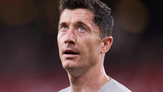 Robert Lewandowski, en un partido del FC Barcelona de La Liga 2022/2023