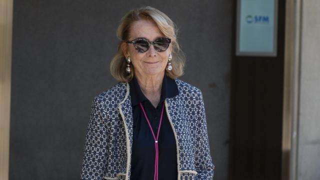 La expresidenta de la Comunidad de Madrid Esperanza Aguirre.