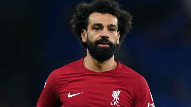 Mohamed Salah, en un partido del Liverpool de la temporada 2022/2023