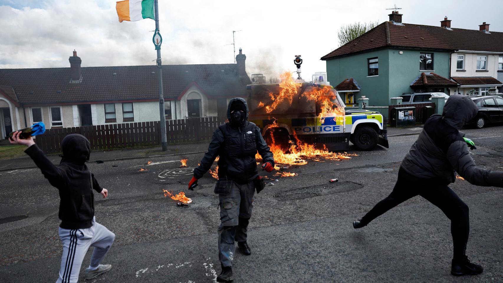 Unionists against the Good Friday Agreements in Londonderry.