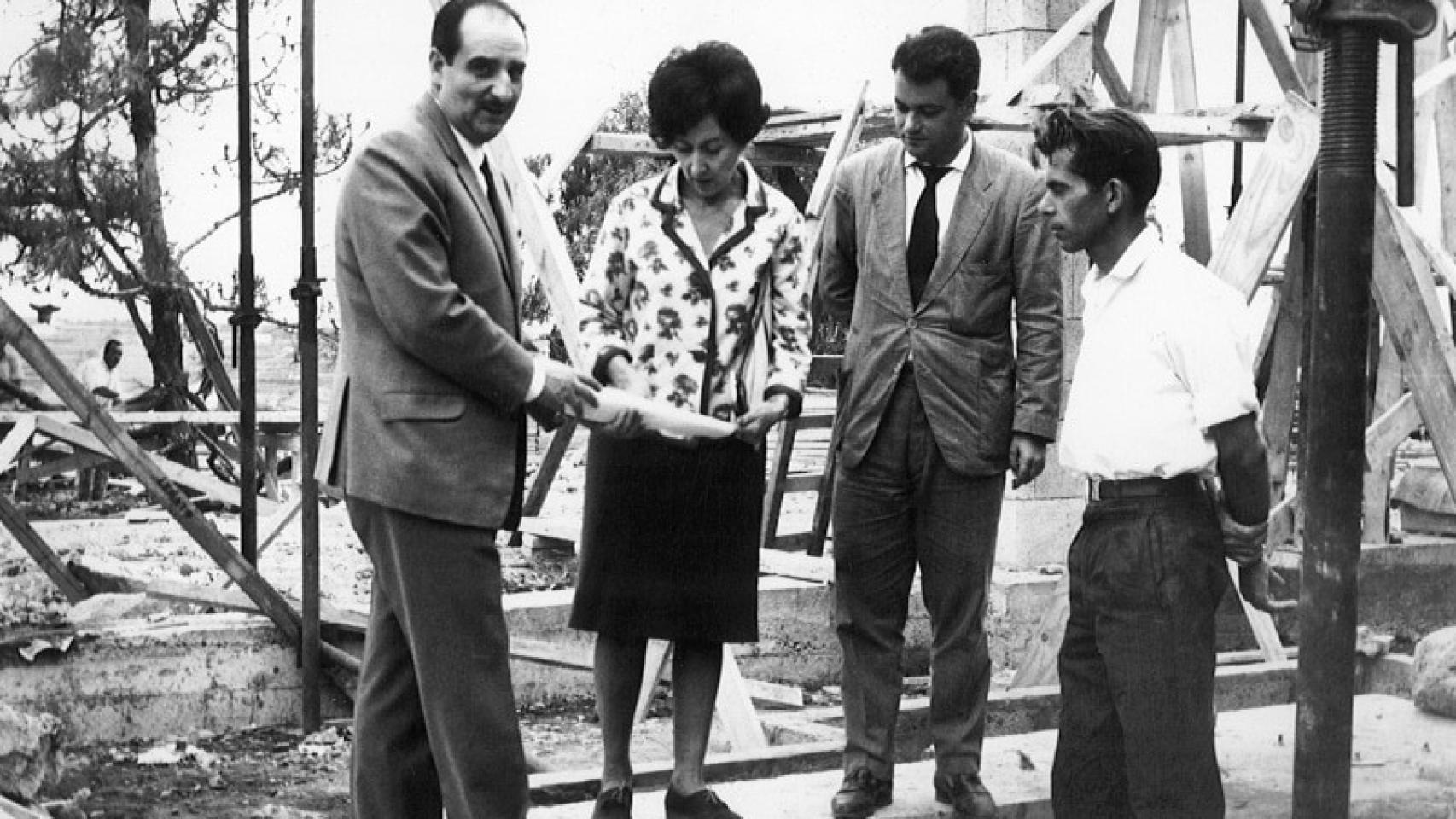 Matilde Ucelay a pie de obra.