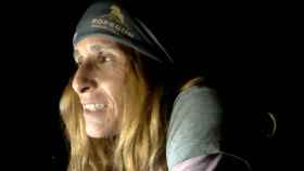 Beatriz Flamini, durante su permanencia de 500 días en la cueva de Granada, a 80 metros de profundidad.