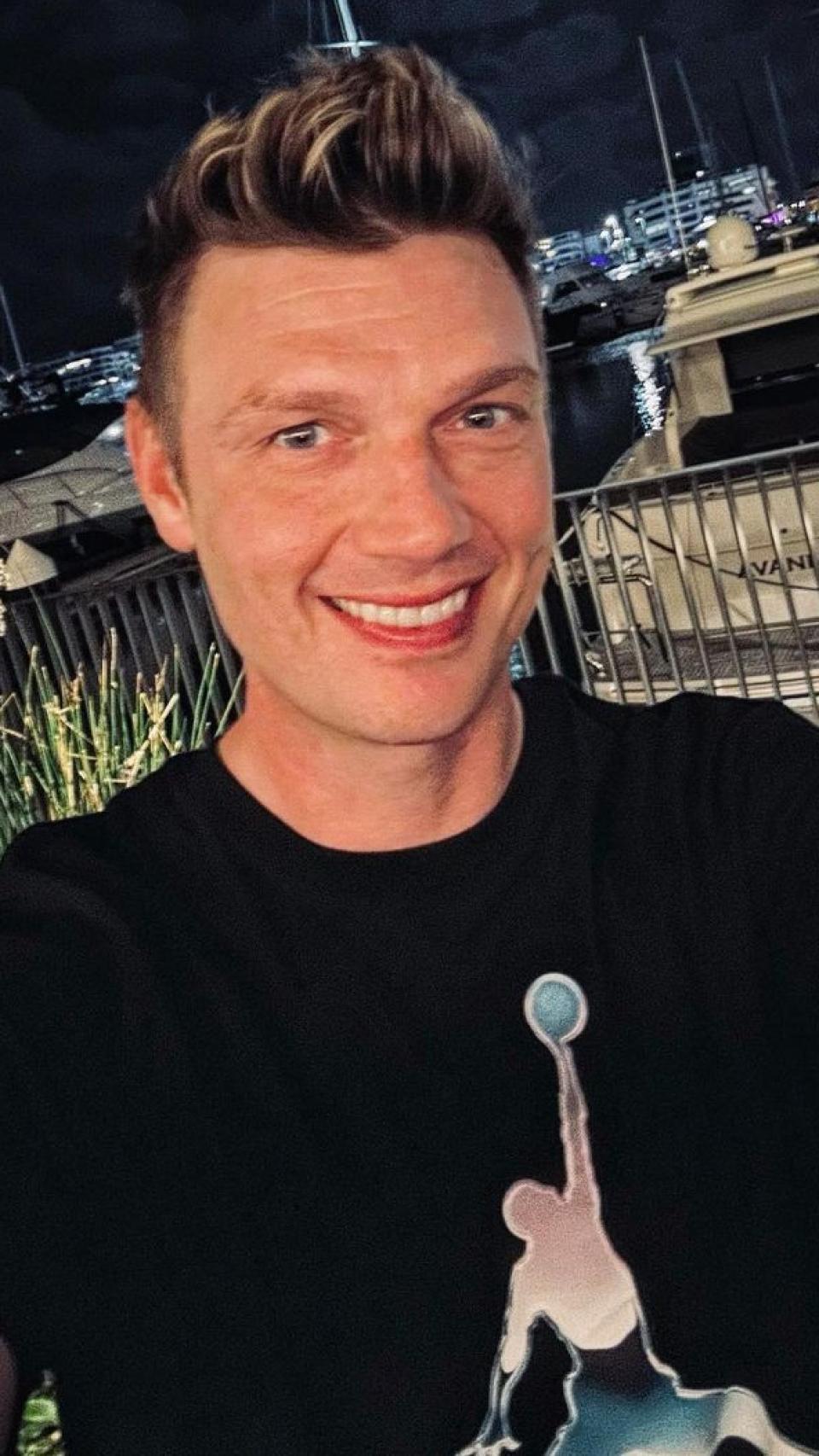 Nick Carter en una imagen de sus redes sociales.
