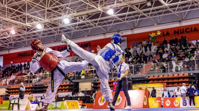 Imagen de archivo de una anterior edición del 'Open Internacional de Taekwondo' en La Nucía.