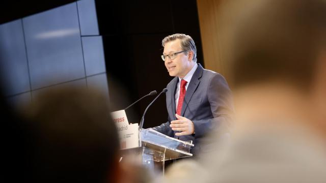 Alfonso Serrano este miércoles durante los desayunos informativos de Europa Press Madrid.