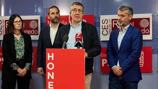 El portavoz del PSOE en el Congreso, Patxi López, este viernes.
