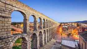 El acueducto y casco antiguo de Segovia