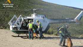 Operativo de búsqueda del montañero desaparecido en la Sierra de Béjar
