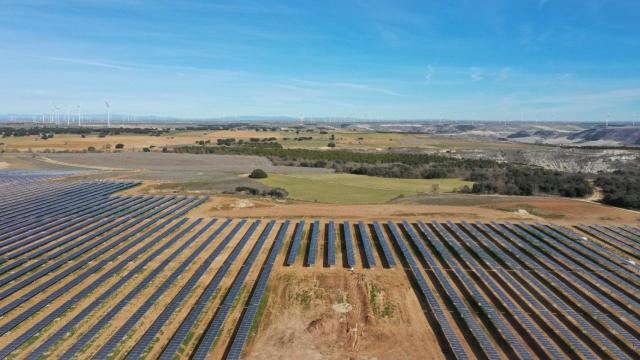 Imagen del primer proyecto fotovoltaico de Iberdrola en Castilla y León.