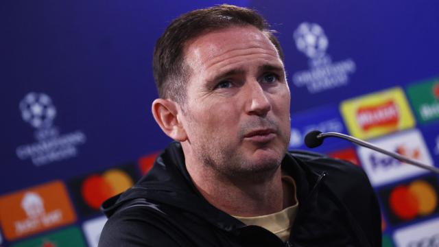 Frank Lampard, en rueda de prensa de la Champions League con el Chelsea