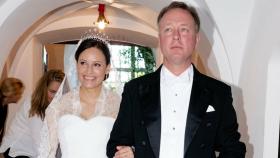 La pareja, el día de su boda en 2022.