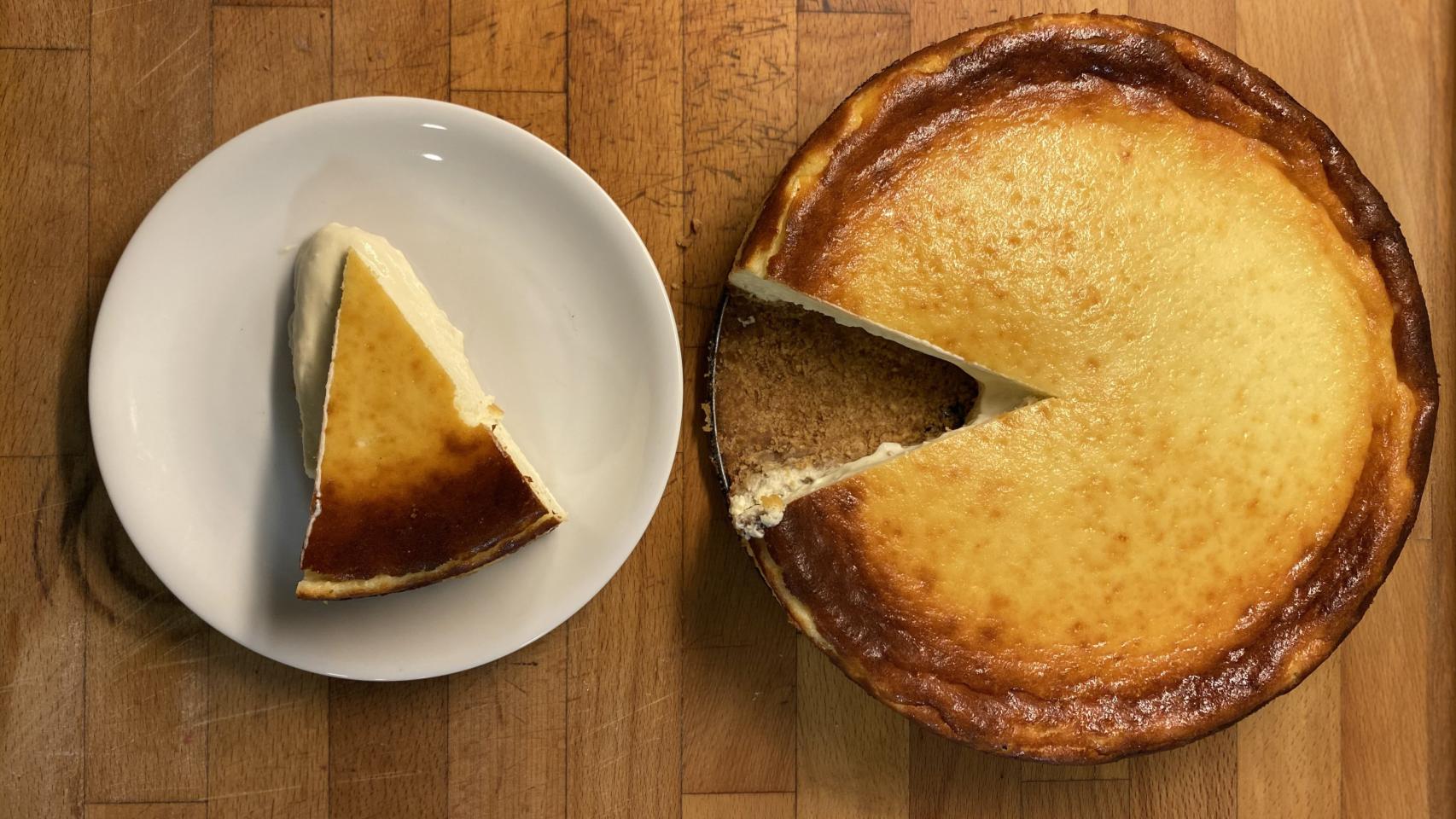 La tarta de queso clásica.