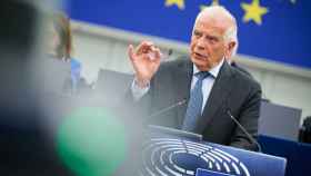 El jefe de la diplomacia europea, Josep Borrell, durante un debate en la Eurocámara