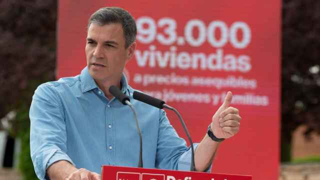 Pedro Sánchez en un acto del PSOE este viernes en Toledo.