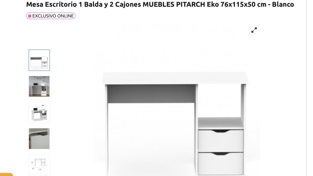 Locura en Carrefour con su nueva mesaescritorio con cajonera, la más