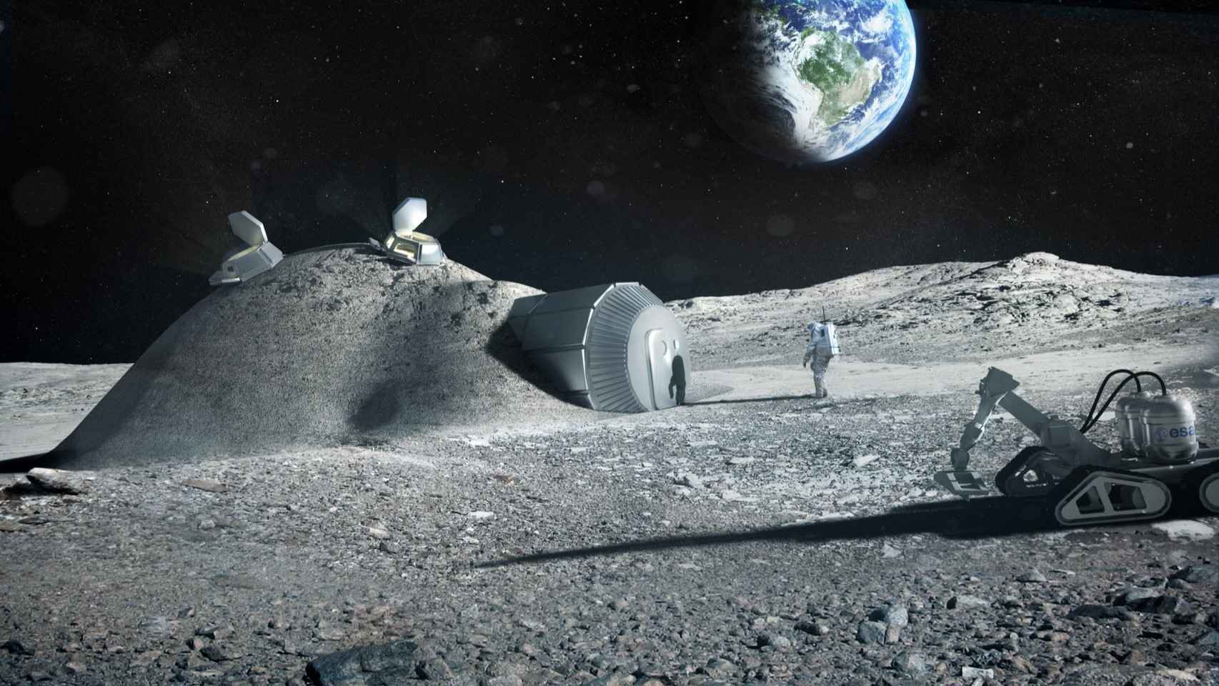 Base lunar impresa en 3D