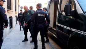 Llegada de 'El Vinas' al juicio por la muerte a tiros del 'Chispi' en enero de 2020 en el barrio de San José de Salamanca