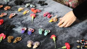Detalle de pendientes de Yibina.