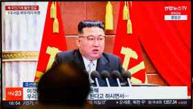 Imagen de archivo del presidente de Corea del Norte, Kim Jong Un, en una imagen de la televisión surcoreana en Seúl.