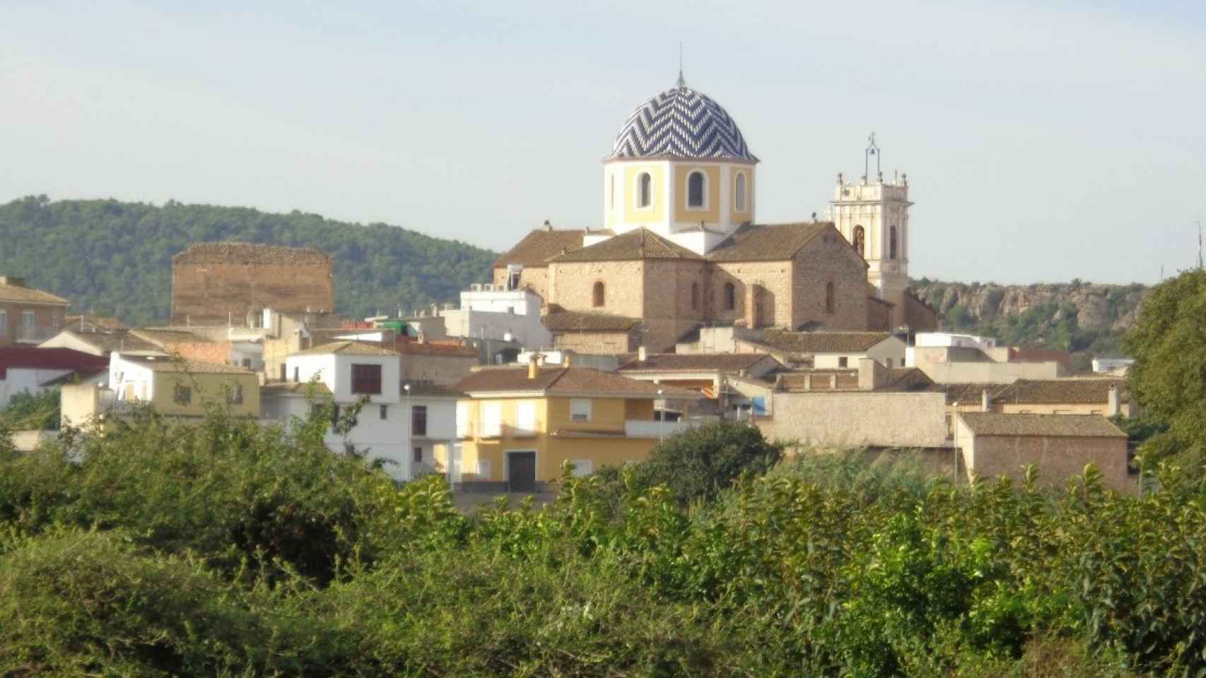 Panorámica de Villamarchante, el pueblo valenciano del Campo de Turia donde se compraron su casa Antonio y Cristina.