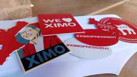 'Merchandising' de la plataforma de apoyo a Ximo Puig. EE